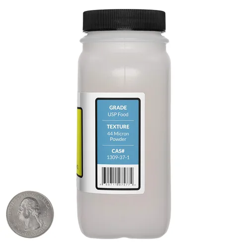 Miniatura 2 de Óxido de hierro magnético rojo [y-Fe2O3] 99% USP polvo de grado alimenticio 1.1 libras en tres botellas
