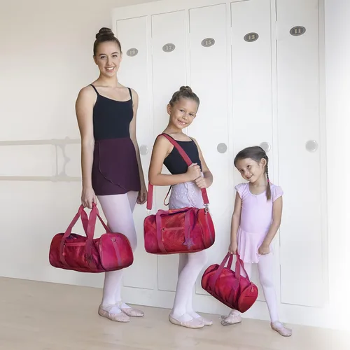 Miniatura 7 de Bixbee Bolsas de lona para niños, rubí frambuesa (Ruby Raspberry), L, Bolsa de lona