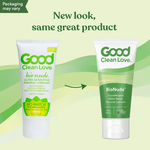 Miniatura 8 de Good Clean Love BioNude - Lubricante personal ultra sensible, hipoalergénico, sin perfume y sin sabor, lubricante a base de agua, seguro