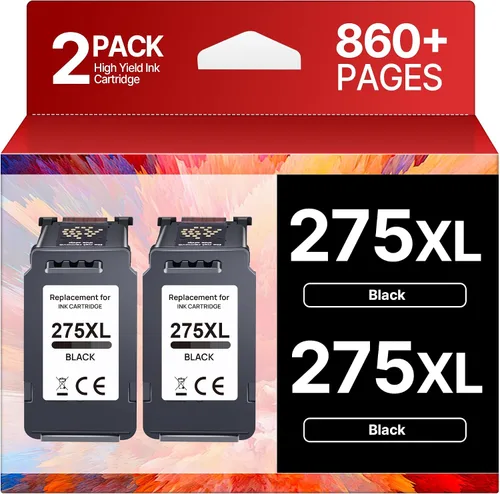 PG-275 Cartucho de tinta negra de repuesto para Canon 275 tinta negra Canon 275XL para usar con cartucho de tinta 275XL para impresoras Canon PIXMA