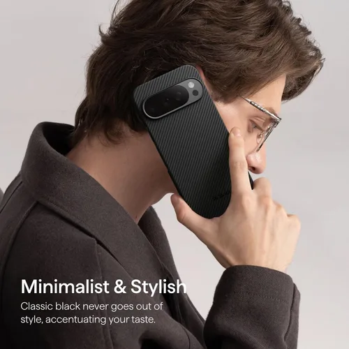 Miniatura 9 de pitaka Funda para Pixel 10 Pro XL de 6.8 pulgadas, funda ultradelgada para Google Pixel 10 Pro XL con sensación táctil sin funda, tejido de fibra