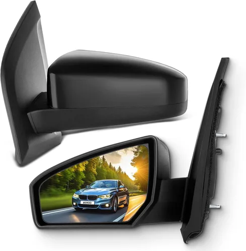 SCITOO Espejos retrovisores laterales aptos para Nissan Sentra 2007 2008 2009 2010 2011 2012 para ajuste de potencia Nissan Sentra no plegable no