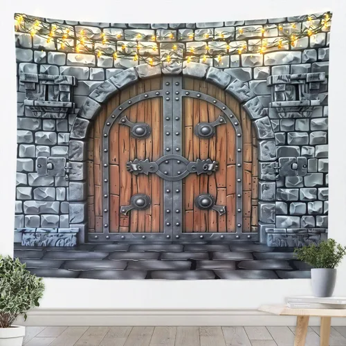 Miniatura 17 de Castle Fairy Tapiz con estampado de leopardo, guepardo africano, tapices para colgar en la pared de la habitación, piel de animal salvaje gris