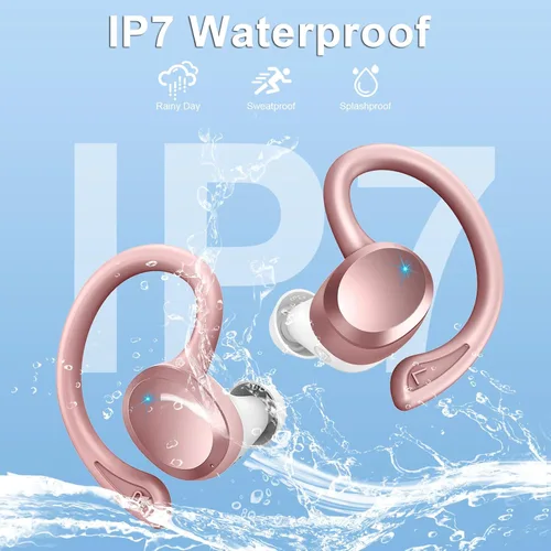 Miniatura 6 de Auriculares Inalámbricos Deportivos, Auriculares Bluetooth 5.4 2025 con Graves Hi-Fi Estéreo Over Ear, 56Hrs Auriculares con Cancelación de Ruido