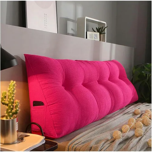 Miniatura 10 de Triangular Headboard Pillow Bed Wedge Pillow Large Reading Pillow Comfortable Lumbar Bed Pillow Reading Backrest Cushion with Removable Washable