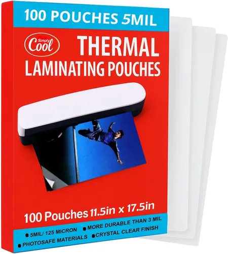 Miniatura 13 de Hojas de laminación térmica de 0.2 fl oz (225 unidades) tamaños de cartas, fotos, tarjetas, tarjetas de notas, tarjeta de identificación y tarjetas