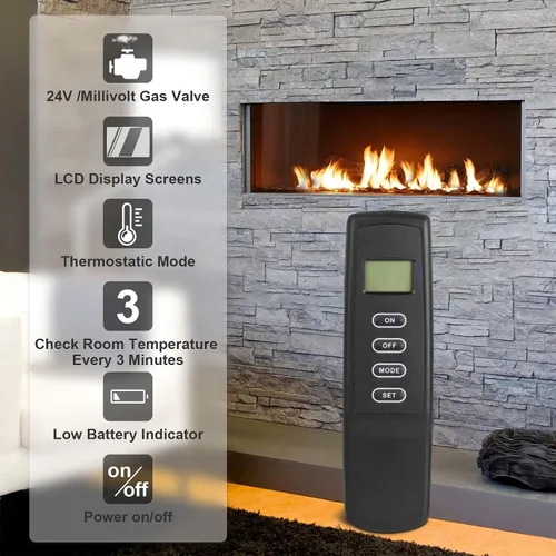 Miniatura 8 de Kit de control remoto para chimenea mejorado, compatible con Skytech 1001, Napoleon Empire, Rasmussen, Superior Kingsman, Regency y más. Ajuste