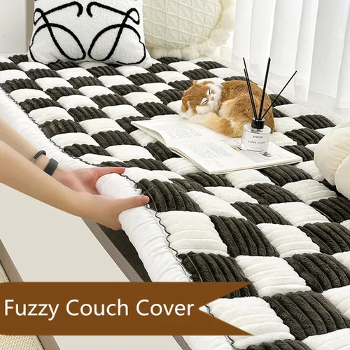 Miniatura 2 de VISTABLUE Fundas mullidas para sofá, para mascotas, protector de sofá para perros, funda protectora de algodón elegante para sofá, alfombra