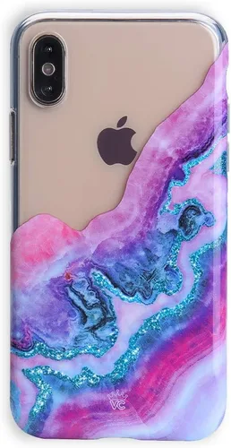 Miniatura 13 de VELVET CAVIAR Funda brillante iridiscente para iPhone Xs Max, funda protectora estética para mujer (cuarzo ópalo azul)