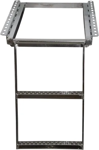Miniatura 7 de Buyers Products 5232000 - Escalón retráctil negro de 2 peldaños – Escalón de caja de camión antideslizante resistente para camiones, remolques