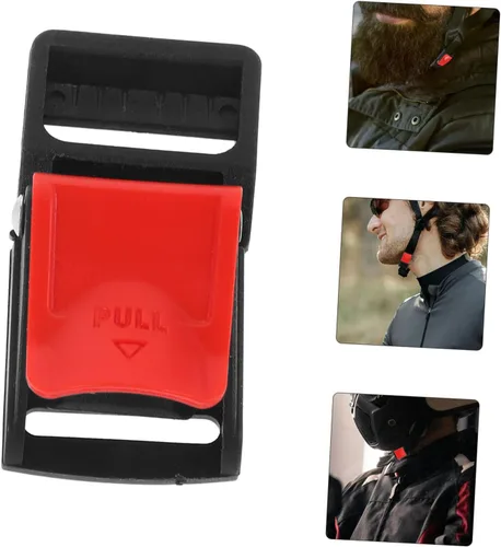 Miniatura 5 de Accesorios para casco de motocicleta, hebilla de conexión rápida, cierre rápido para casco de 6 piezas