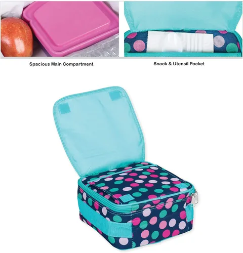 Miniatura 6 de Class Collections - Conjunto de mochila y lonchera punto polka azul