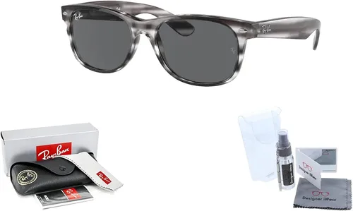 Miniatura 2 de Ray-Ban RB2132 NEW WAYFARER - Gafas de sol para hombres y mujeres + paquete con kit de cuidado de gafas de cortesía de diseñador iWear