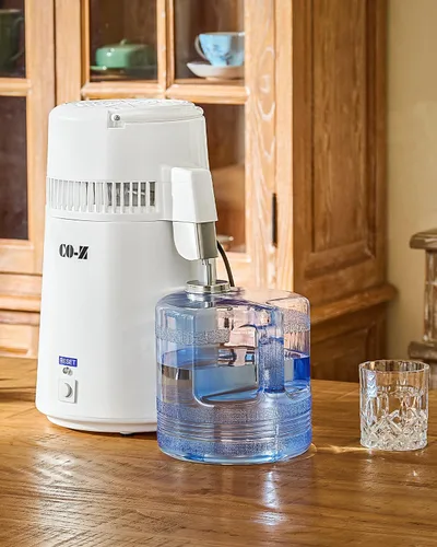 Miniatura 8 de CO-Z Destilador de agua de 1.1 galones, encimera de 750 W, destilador de encimera de oficina en casa destilador de agua que hace la máquina, Máquina
