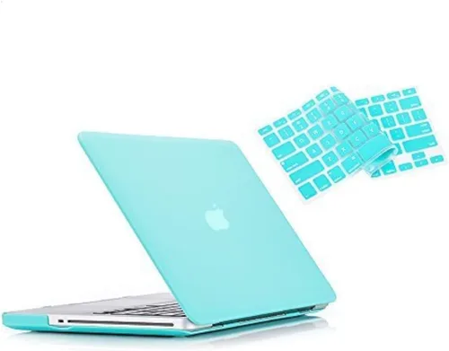 Miniatura 8 de RUBAN Funda compatible con MacBook Pro de 13 pulgadas 2012 2011 2010 2009 versión A1278, carcasa rígida de plástico y cubierta de teclado para Negro