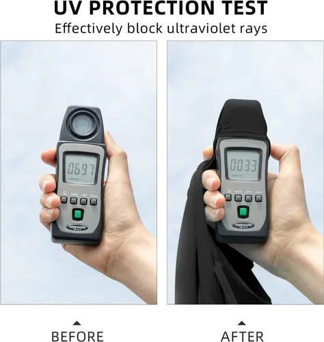 Miniatura 3 de ROCKBROS Polaina refrescante para el cuello con bucles para las orejas, cubiertas faciales de verano para hombres y mujeres, máscara de ciclismo
