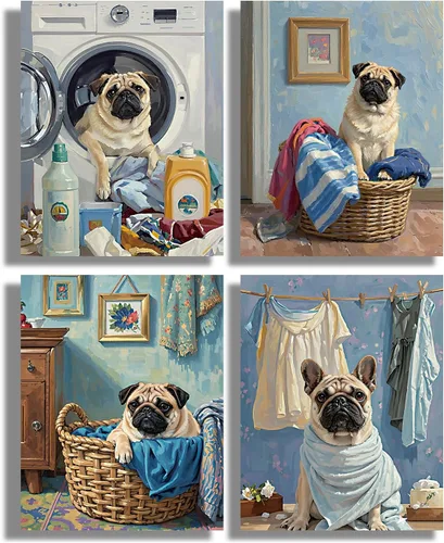 Miniatura 7 de Arte de pared enmarcado para baño, gato negro, aventura oceánica, póster de lienzo de 4 piezas de gato pirata náutico con caballito de mar, manatí