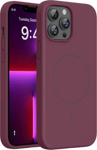 Miniatura 82 de Miracase Funda diseñada para iPhone 13, con protector de pantalla de vidrio templado, forro de microfibra suave antiarañazos, funda de goma
