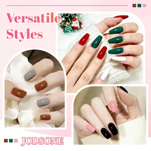 Miniatura 5 de JODSONE Juego de esmaltes de uñas de secado rápido de 32 colores de 0.17 onzas líquidas, juego de esmalte de uñas de San Valentín con 1 capa