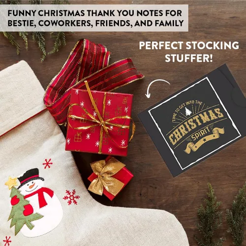 Miniatura 9 de Andaz Press Divertido surtido de portatarjetas de regalo de Navidad, 4.25 x 3 pulgadas para tarjetas de crédito de Papá Noel secreto, elefante