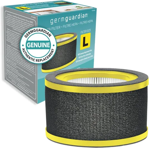 GermGuardian Filtro L HEPA Pure Genuine Air Purifier Filtro de repuesto, elimina el 99.97% de los contaminantes, para purificadores de aire AC4200,