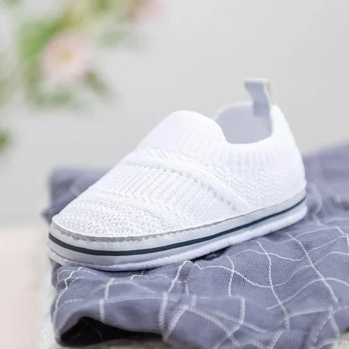 Miniatura 3 de Clowora Unsex Baby Boys Girls Canvas First Walkers Shoes,Infant Non Slip Soft Sole Toddler Flat Lazy Loafers Sneaker