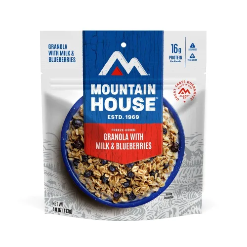 Miniatura 2 de Mountain House granola con leche y arándanos Comida liofilizada para mochileros y camping Pack de 6