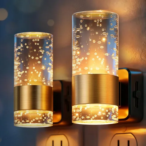 Miniatura 41 de JandCase Luz Nocturna de Vela, Luces Nocturnas que se Enchufan a la Pared, Blanco Suave 3000K, Brillo Ajustable 0-100LM, Sensor de Anochecer a