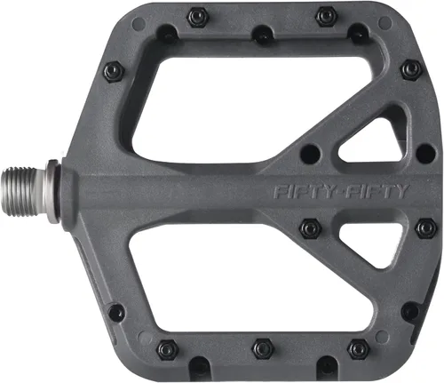Miniatura 11 de FIFTY-FIFTY Pedales de bicicleta de montaña, compuesto de nailon MTB antideslizante, pedales de bicicleta de 9/16 pulgadas, plataforma plana ligera