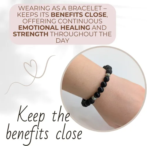 Miniatura 4 de Zorbitz - Pulsera difusora de lava, color negro