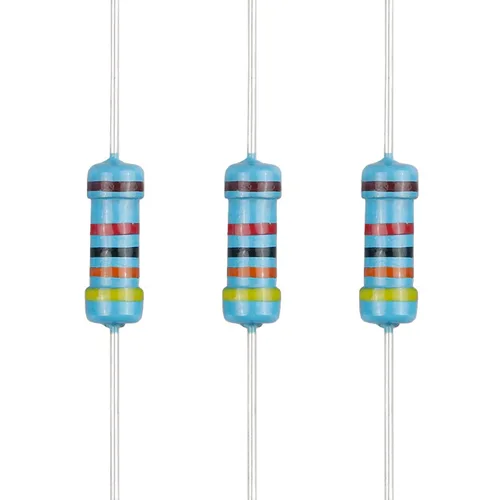 Miniatura 94 de 100 resistencias de 1 ohm 1/2 W (0.5 vatios) ±1% tolerancia de película metálica, resistencia fija de múltiples valores de resistencia opcional