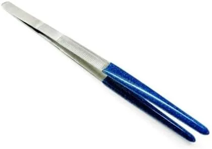 Pinzas de vapor 8 "Puntas recubiertas de PVC con punta de goma suave para laboratorio, herramienta de artesanía de joyería industrial, pinzas para