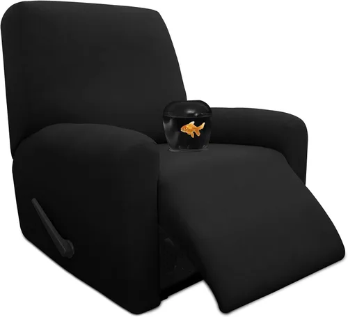 Miniatura 43 de Easy-Going Funda de sofá 100% impermeable doble de 3 piezas, elástica, suave, para perros, para sofá de 2 cojines separados, protector de muebles a