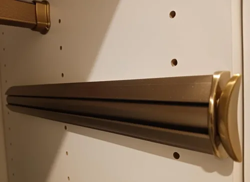 Miniatura 2 de TAG Hardware - Barra de valet extraíble de alta calidad de 14 1/8 pulgadas de largo (oro mate)
