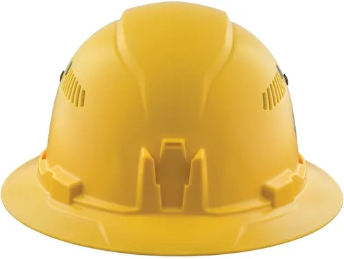 Miniatura 9 de Klein Tools 60347 - Casco con borde completo ventilado, clase C, patrón KARBN premium, linterna recargable, banda acolchada que absorbe el sudor