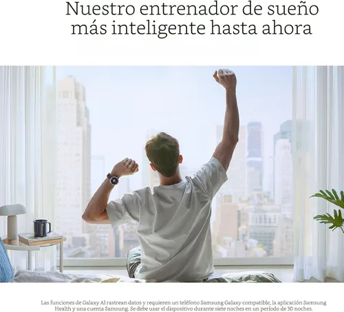 Miniatura 4 de Samsung Galaxy Watch 8 Classic (2025) - Reloj inteligente Bluetooth de 46 mm, diseño de cojín, bisel giratorio, botón rápido, entrenador de dormir