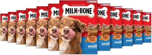Miniatura 10 de Milk-Bone Galletas para Perros con Sabor a Mantequilla de Maní con Saborizantes Naturales y Artificiales - Golosinas Crujientes para Perros - 7