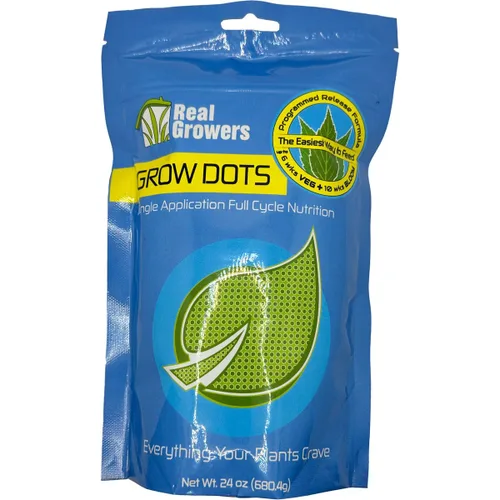 Miniatura 6 de Real Growers Grow Dots Classic 6lb - Nutrientes de liberación programada de una sola aplicación a granel para cultivos sin suelo