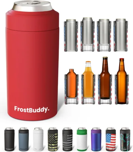 Miniatura 45 de Frost Buddy Universal Can Cooler - Fits all - Stainless Steel Can Cooler for 12 oz & 16 oz Regular or Slim Cans & Bottles - Stainless Steel