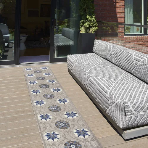 Miniatura 19 de Nourison Home Aloha - Alfombra de 2 pies 3 pulgadas x 8 pies, fácil de limpiar, no se desprende, para dormitorio, sala de estar, comedor y cocina
