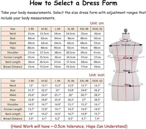 Miniatura 3 de Maniquí femenino para coser ropa, formas de vestir con brazos suaves, maniquí de modista totalmente anclable sobre ruedas, tamaño completo