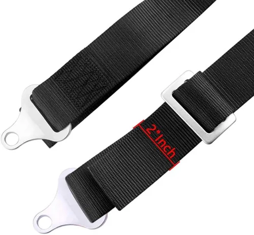 Miniatura 2 de RASTP Juego de arnés de seguridad de 4 puntos con almohadillas de hombro ultra cómodas y resistentes, (paquete de 1) (negro)