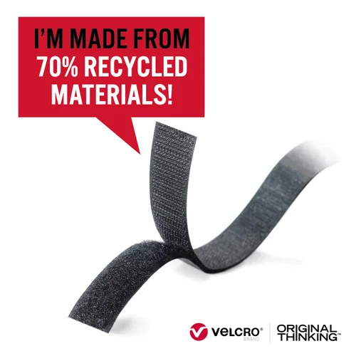 Miniatura 2 de Cintas VELCRO Brand ECO Collection, Cinta para Coser 36 pulgadas x 3/4 pulgadas, Materiales Sostenibles 70% Reciclados, Duraderos y Lavables, Negro