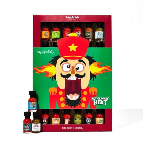 Miniatura 8 de Thoughtfully Juego de regalo de muestra de salsa picante gourmet para cumpleaños, paquete de 30 con sabores como hierba de ajo y whisky de manzana