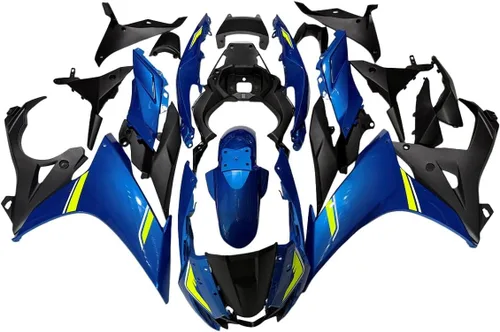 Miniatura 316 de Kit de carenado de inyección azul, negro y blanco para Suzuki GSXR600 GSX750 2006 2007 GSXR 600 GSX-R750 06 07 ABS Carenado de plástico completo