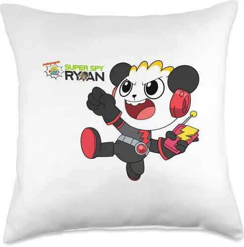 Miniatura 5 de Ryan's World Super Spy Combo Panda Throw Pillow, 16 x 16 pulgadas, multicolor