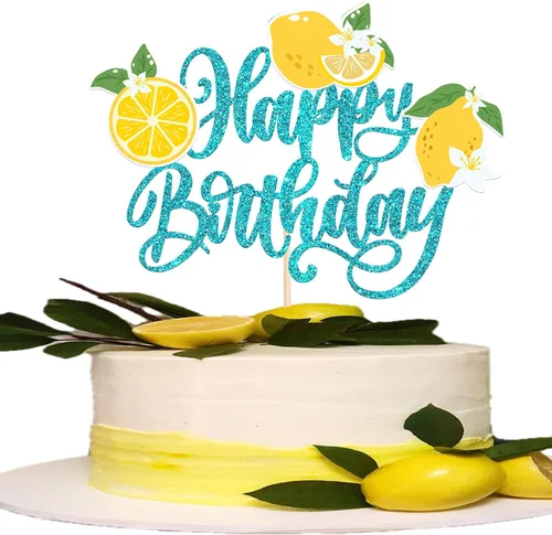 Miniatura 25 de Rsstarxi 1 paquete de decoración de pastel Oh Baby con purpurina naranja pequeña para tartas de baby shower, decoración de pastel para frutas