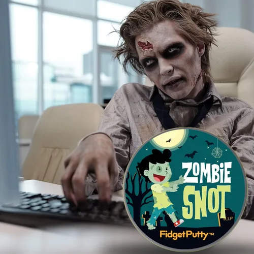 Miniatura 3 de Zombie Snot Therapy Putty - Divertida masilla de alivio de estrés para adultos, color verde perla para Halloween y elefante blanco