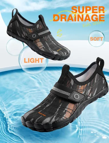 Miniatura 2 de SEEKWAY - Zapatos de agua para niños y niñas, de secado rápido, antideslizantes, calcetines acuáticos para deportes al aire libre, piscina