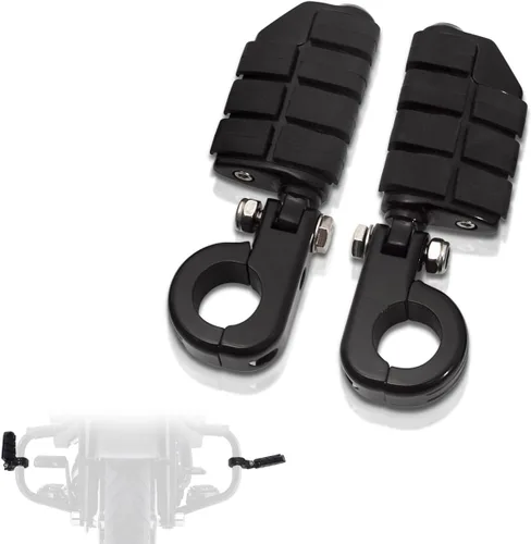 Miniatura 8 de FOVPLUE 1.25" Estribos de autopista ajustables con abrazaderas de montaje en P para Harley Touring Softail Dyna Sportster Honda Kawasaki Suzuki